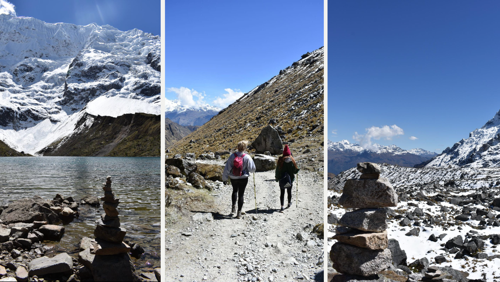 University students visit Humantay Lake as part of Salkantay Trek to Machu Picchu.